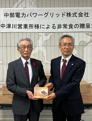 非常食をフードバンクへ寄贈のイメージ
