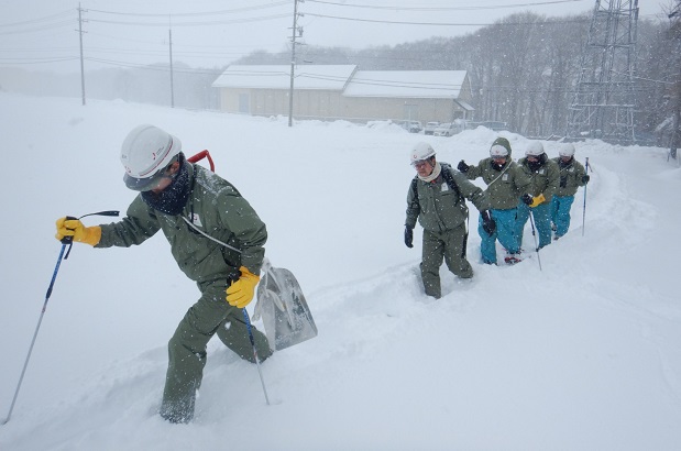 雪上歩行訓練のイメージ