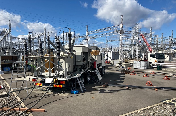 移動式変電所設置訓練のイメージ