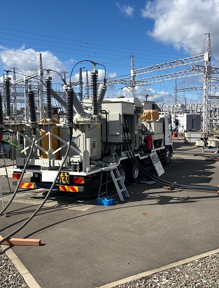 移動式変電所設置訓練のイメージ