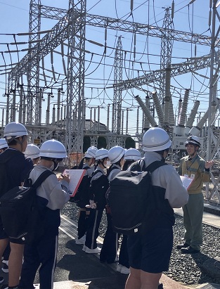 変電所見学と出前教室を実施のイメージ