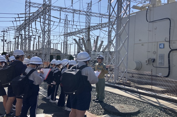 変電所見学と出前教室を実施のイメージ