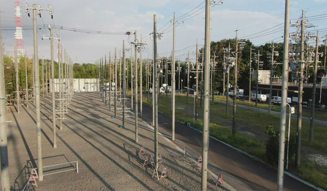 配電研修所　外線実習場1