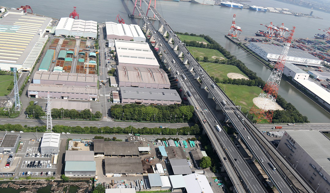 154kV飛島七宝線No.8　150m鉄塔1