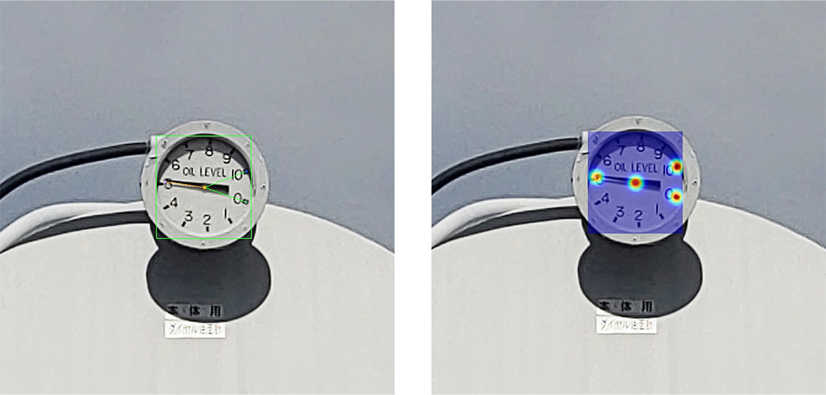 Detection of oil gauge