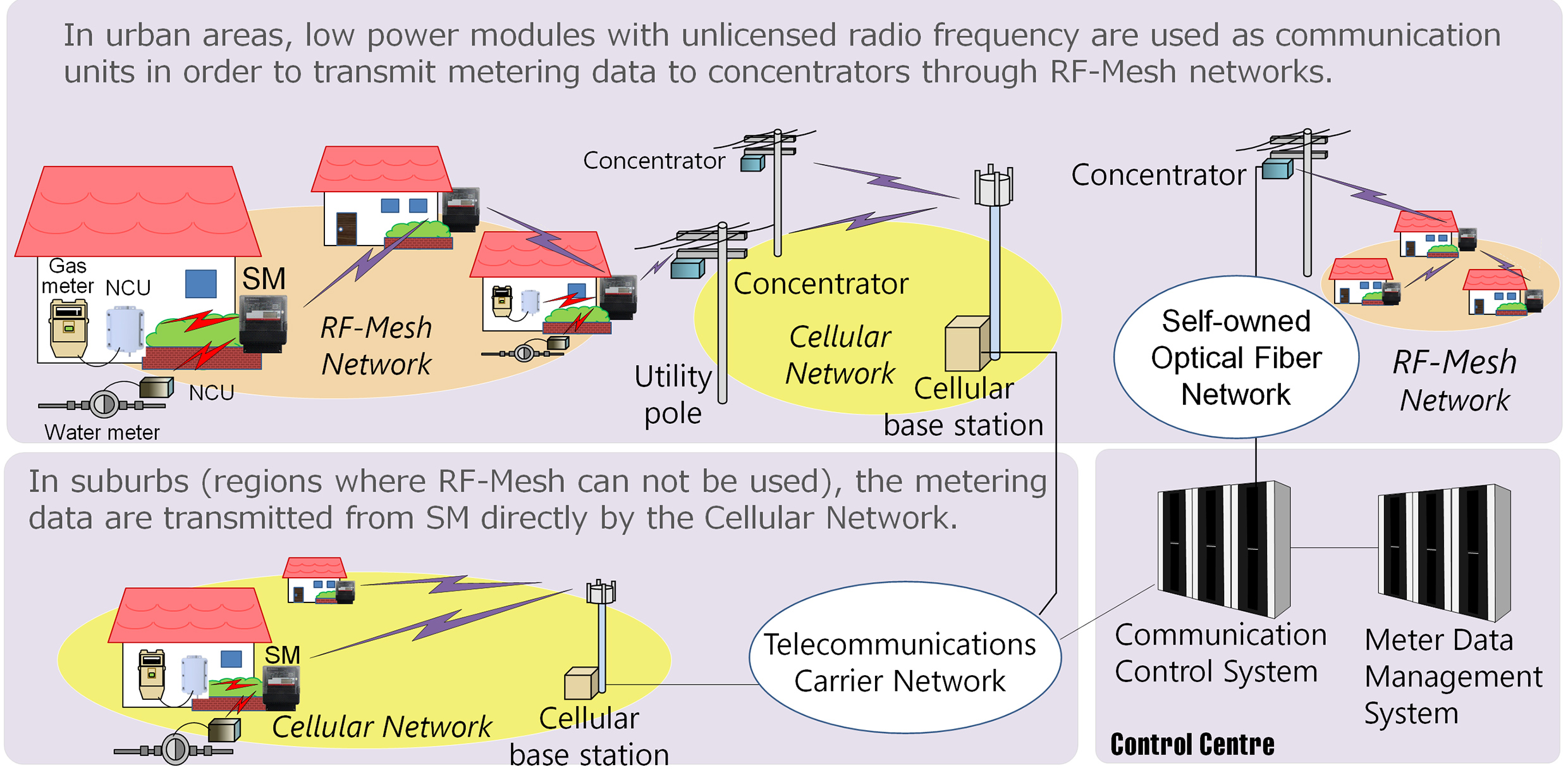 Overview of Communications Network for Smart Meter (SM)