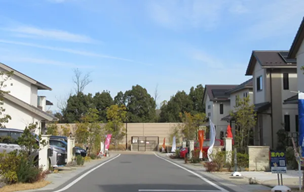 区画整理事業・開発事業に合わせた無電柱化のイメージ（整備後）1